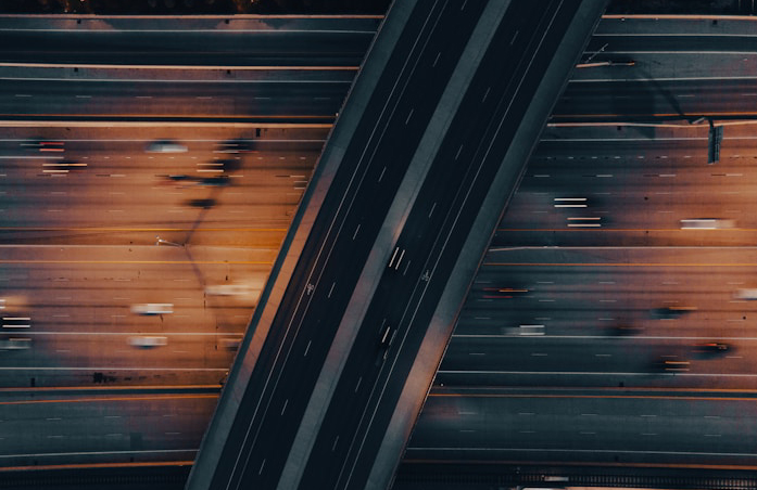 Изображение Вид дорожной развязки сверху